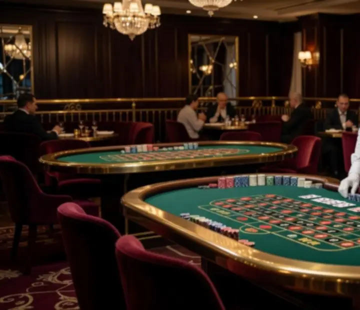 Nastrojowe stoły pokerowe i ruletka w Casino Lounge Nalqu Rivo